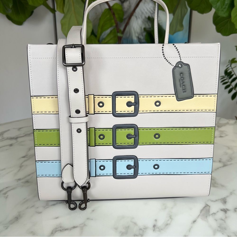 NWT Coach Cashin Carry 32 Trompe L’oeil C9724 Spring 2022 Runway Collection - Picture 13 of 16